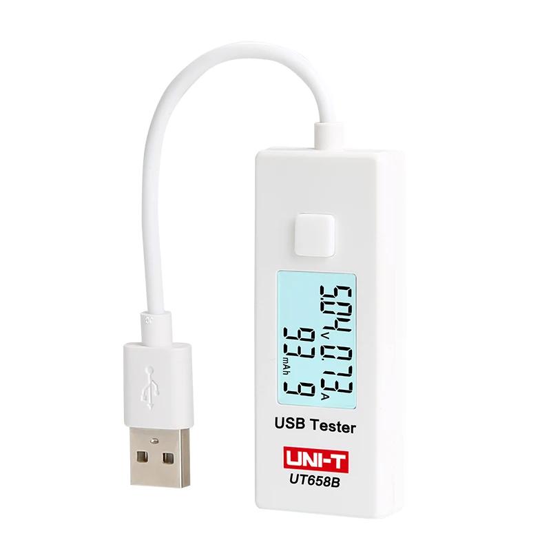UNI-T    USB ׽, 뷮  , LCD ÷, 10cm ̺ , UT658B/UT658, 10 Ʈ